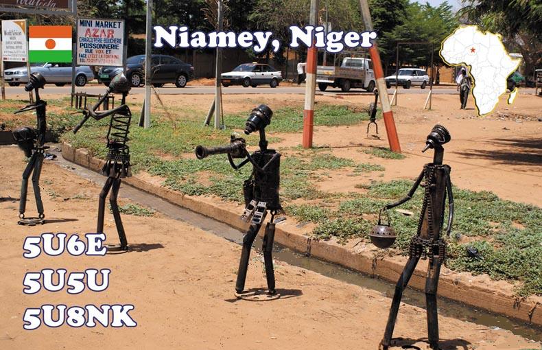 Niger 5U6E 5U5U 5U8NK QSL Niamey Niger 5U6E 5U5U 5U8NK QSL Niamey
