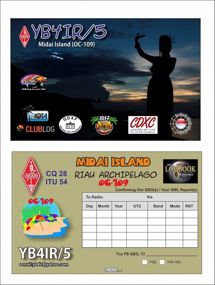   YB4IR/5 QSL