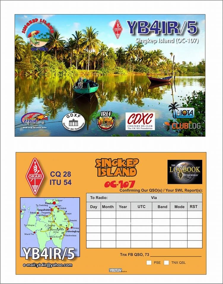   YB4IR/5 QSL