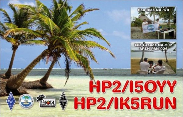  HP2/I5OYY HP2/IK5RUN QSL 