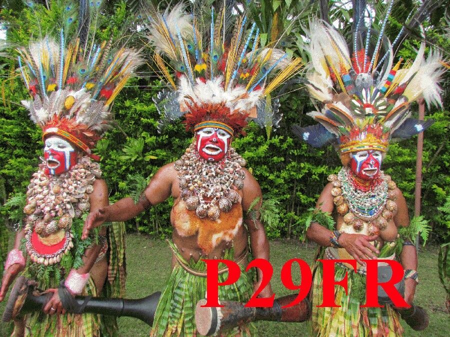 Папуа Новая Гвинея P29FR QSL Папуа Новая Гвинея P29FR QSL