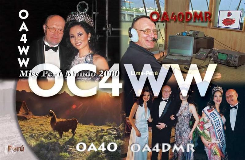 Перу OC4WW QSL  Перу OC4WW QSL