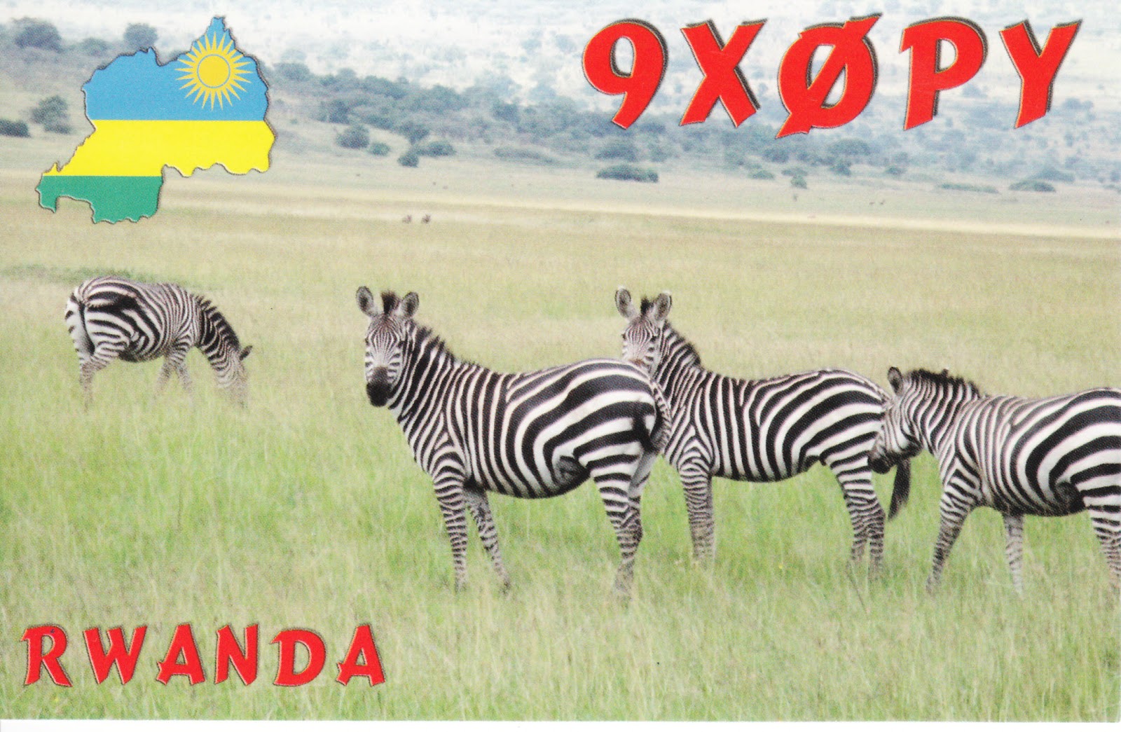 Rwanda 9X0PY QSL  Rwanda 9X0PY QSL