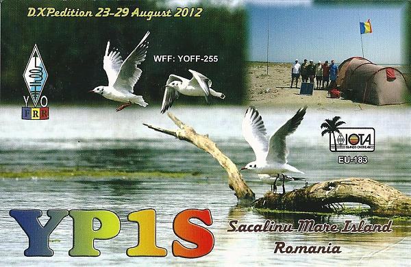Sacalinu Mare Island YP1S QSL Sacalinu Mare Island YP1S QSL