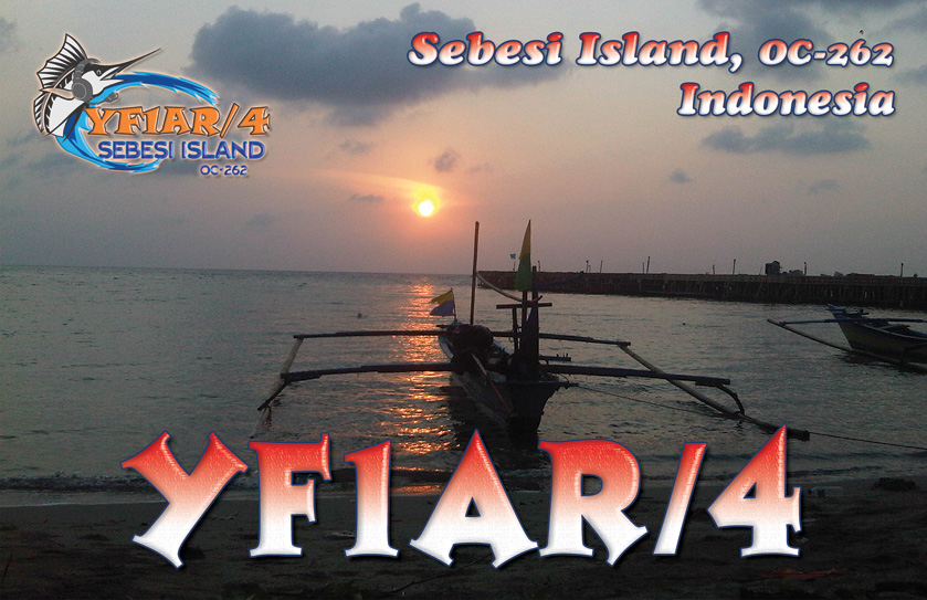 Sebisi Island YF1AR/4 QSL Sebisi Island YF1AR/4 QSL