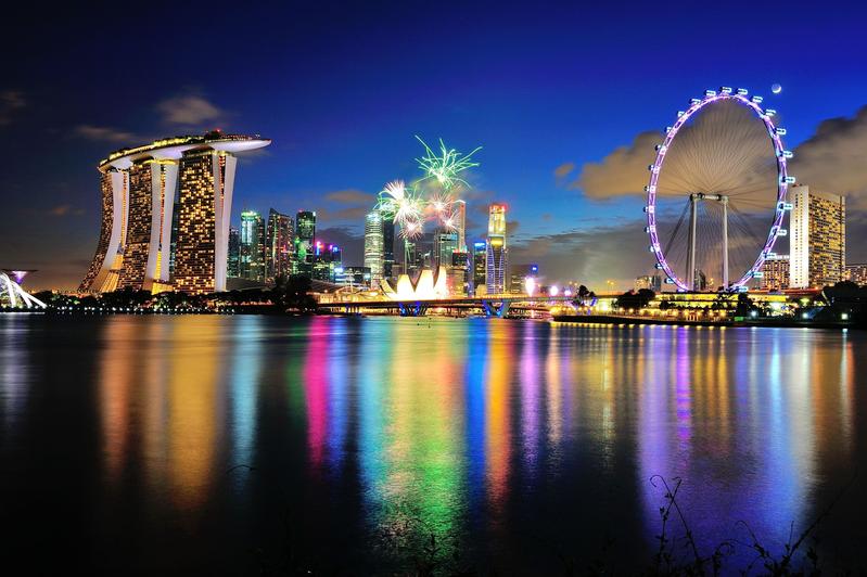 Сингапур 9V1KK Залив Марина День Независимости 2012 Сингапур 9V1KK Залив Марина День Независимости 2012