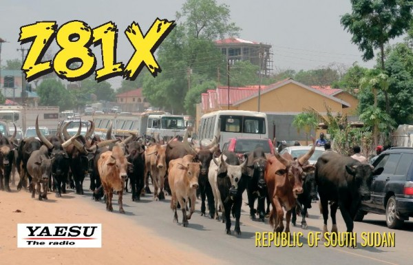 South Sudan Z81X QSL South Sudan Z81X QSL