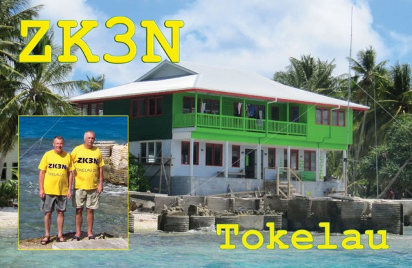 Tokelau Islands ZK3N QSL