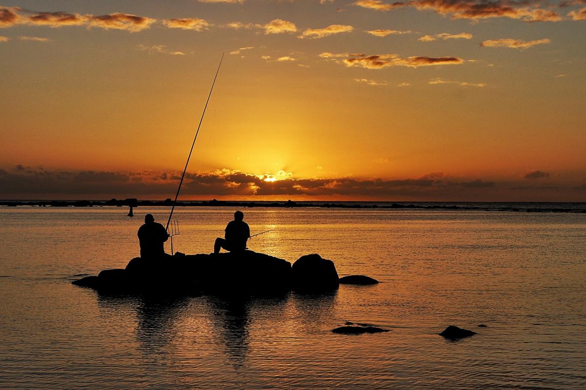 3B8XF Fishing at Dusk, Mauritius Island.