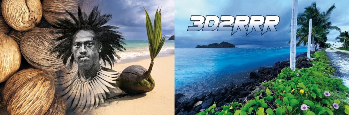 3D2RRR Rotuma Island QSL Card