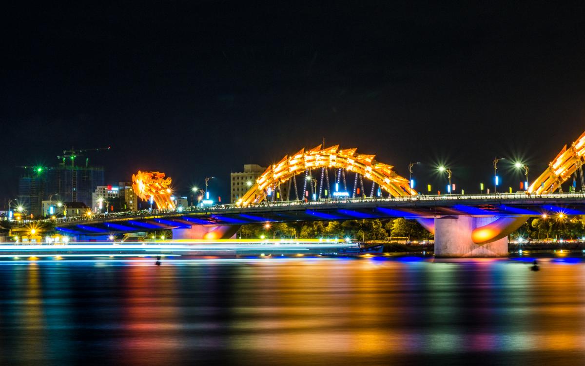 3W9FB Da Nang Vietnam Dragon Bridge Tourist attractions spot 3W9FB Da Nang Vietnam Dragon Bridge Tourist attractions spot