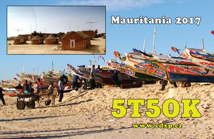 5T5OK Mauritania Article QSL