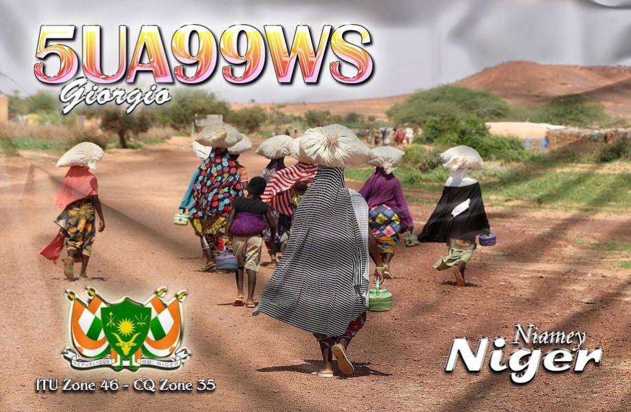 5UA99WS Нигер QSL 5UA99WS Нигер QSL