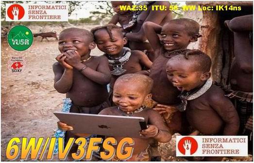 6W/IV3FSG Сенегал QSL