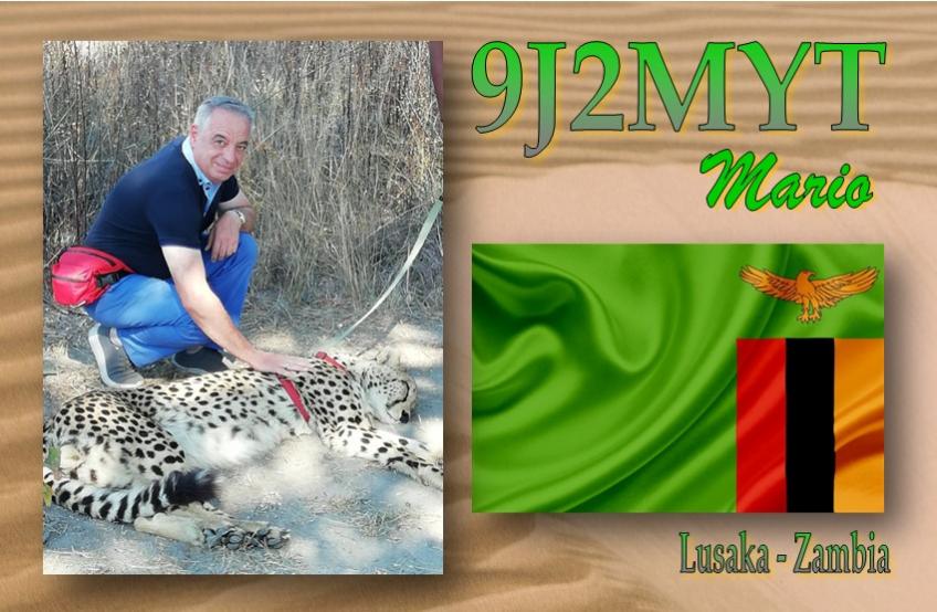9J2MYT Лусака, Замбия QSL 9J2MYT Лусака, Замбия QSL