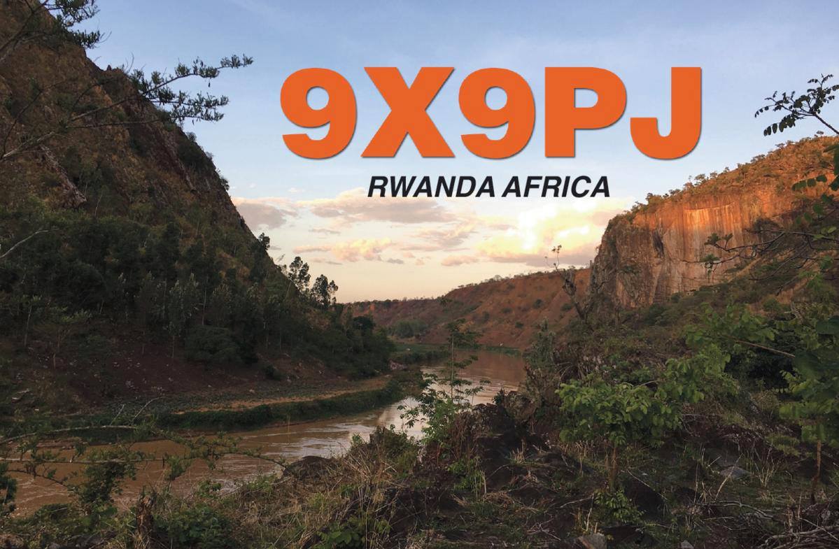 9X9PJ Руанда QSL