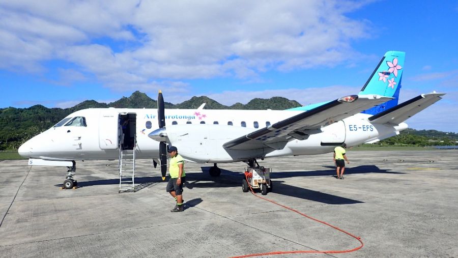 Aitutaki Island Airport Airplane