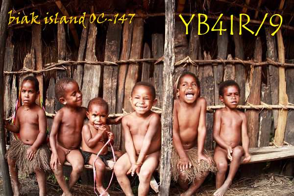 Biak Island YB4IR/9 QSL Biak Island YB4IR/9 QSL