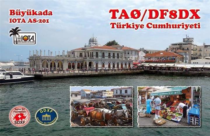 Buyukada Island TA0/DF8DX QSL Buyukada Island TA0/DF8DX QSL