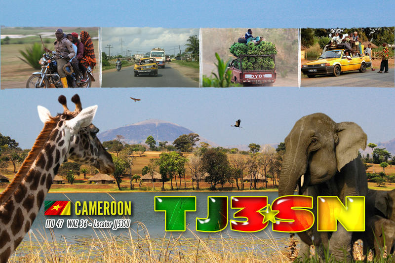 Cameroon TJ3SN QSL Cameroon TJ3SN QSL
