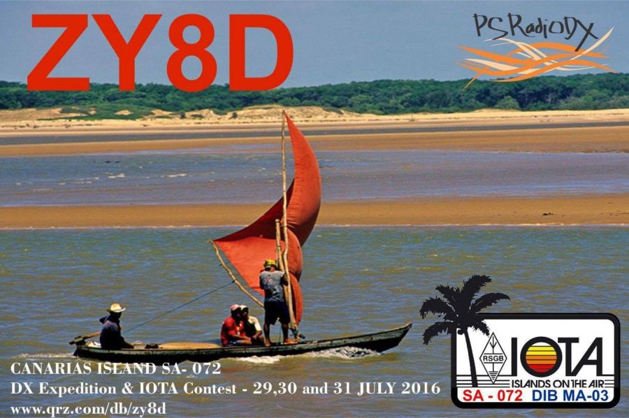 Canarias Island ZY8D QSL Caju Archipelago. Canarias Island ZY8D QSL Caju Archipelago.