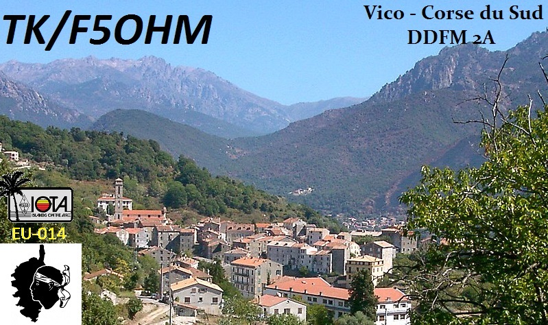 Остров Корсика TK/F5OHM QSL Остров Корсика TK/F5OHM QSL