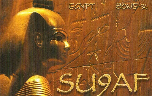 Egypt SU9AF QSL 3 Egypt SU9AF QSL 3