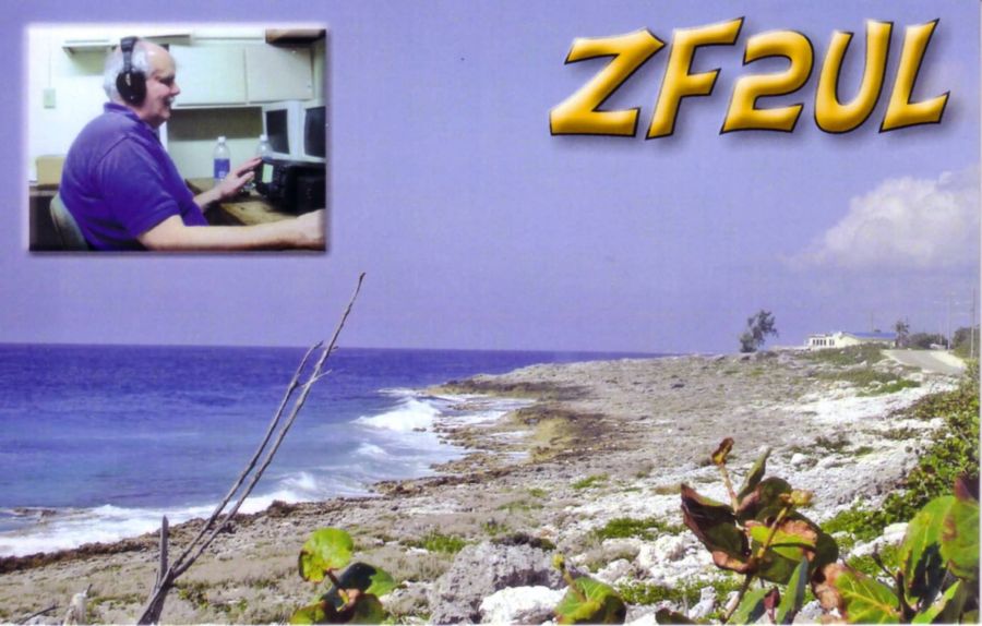 Grand Cayman Island ZF2UL QSL  Grand Cayman Island ZF2UL QSL
