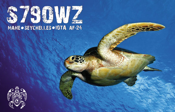 Mahe Island S79OWZ QSL Mahe Island S79OWZ QSL