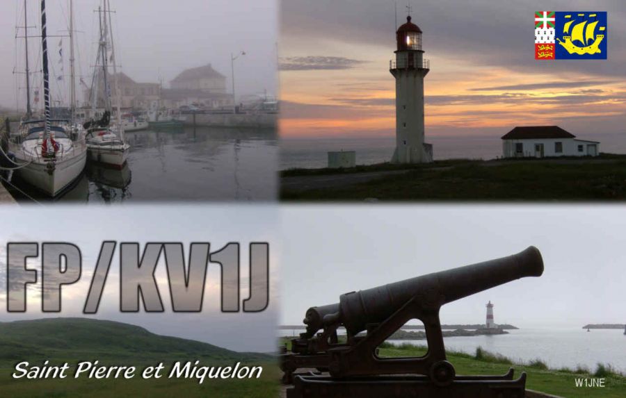 Остров Микелон FP/KV1J QSL