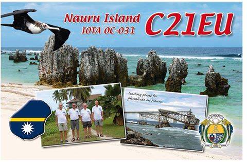 Науру C21EU QSL  Науру C21EU QSL