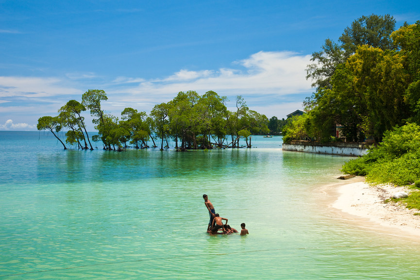 Havelock Island, Andaman and Nicobar Islands, India скачать