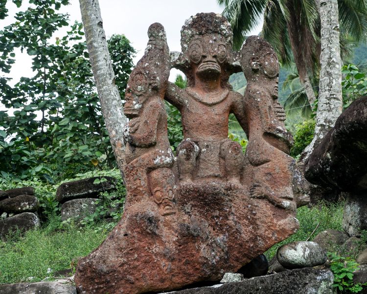 Nuku Hiva Island Marquesas Islands TX7EU Tourist attractions spot Hikokua. Nuku Hiva Island Marquesas Islands TX7EU Tourist attractions spot Hikokua.