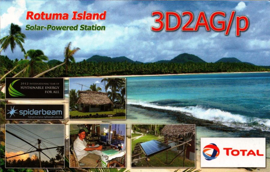 Остров Ротума 3D2AG/P QSL