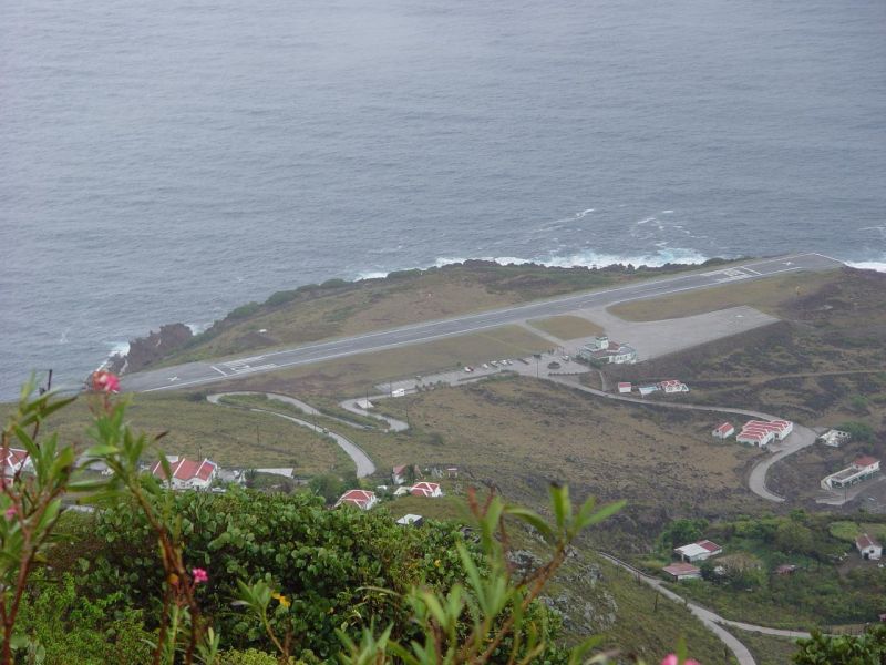 Saba Island PJ6/DF8AN Saba shortest international runway in the world. Saba Island PJ6/DF8AN Saba shortest international runway in the world.