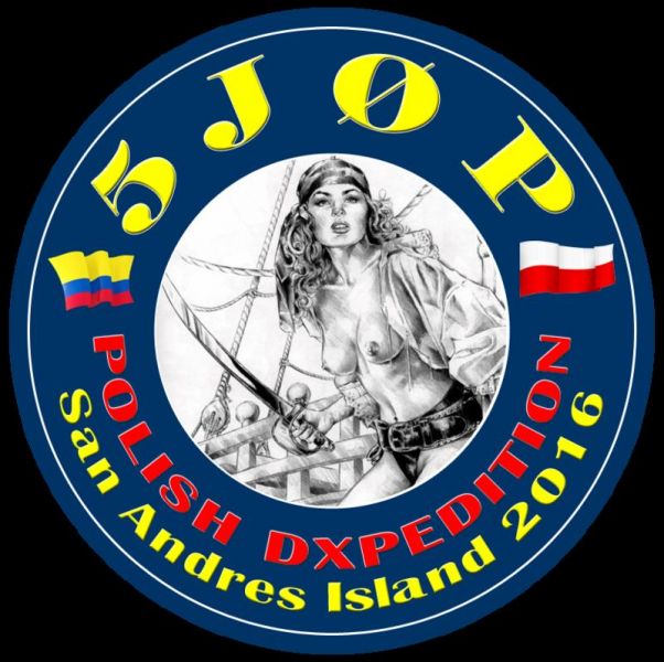 Остров Сан Андрес 5J0P DX Экспедиция Логотип Остров Сан Андрес 5J0P DX Экспедиция Логотип