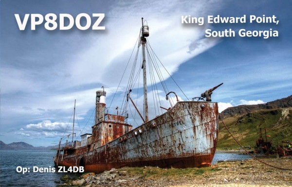 Остров Южная Георгия VP8DOZ QSL Остров Южная Георгия VP8DOZ QSL