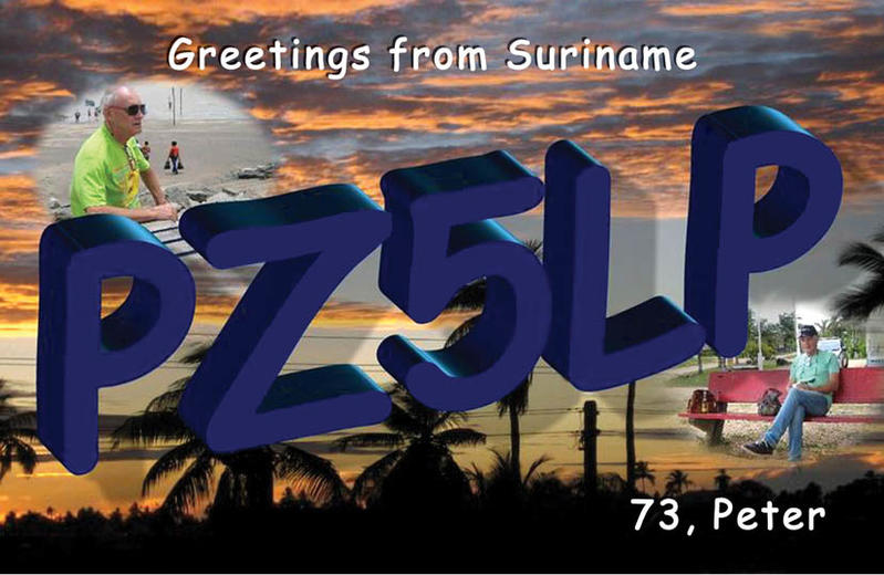 Suriname PZ5LP QSL 2  Suriname PZ5LP QSL 2