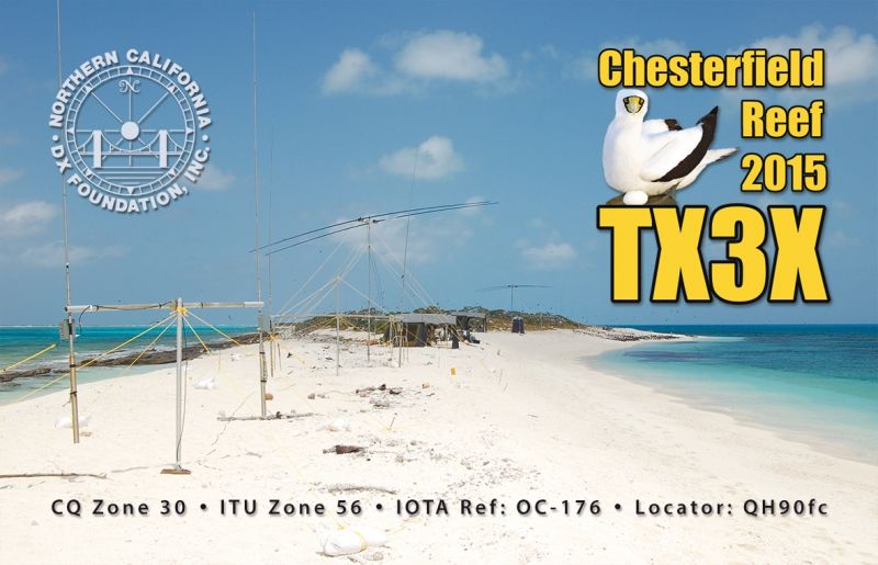 TX3X QSL  TX3X QSL