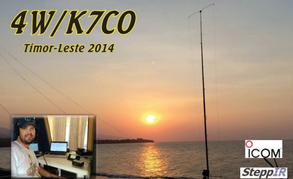 Timor Leste 2014 4W/K7CO QSL  Timor Leste 2014 4W/K7CO QSL