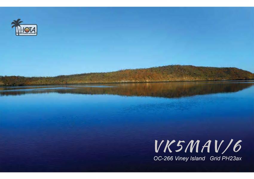 Viney Island VK5MAV/6 QSL Viney Island VK5MAV/6 QSL
