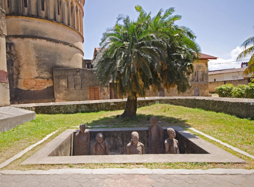 Zanzibar Island 5H1MD Slave Market Memorial in Stone Town on Zanzibar Island  Zanzibar Island 5H1MD Slave Market Memorial in Stone Town on Zanzibar Island
