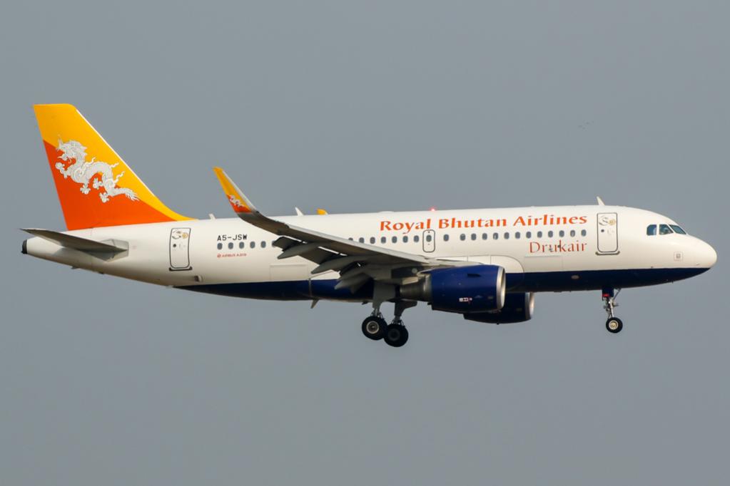 Самолет авиакомпании Druk Air, Бутан Самолет авиакомпании Druk Air, Бутан