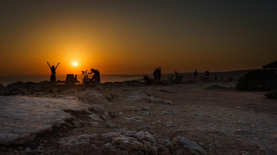 Cyprus 5B/DL6JF Tourist attractions spot Sunset Cape Greco 