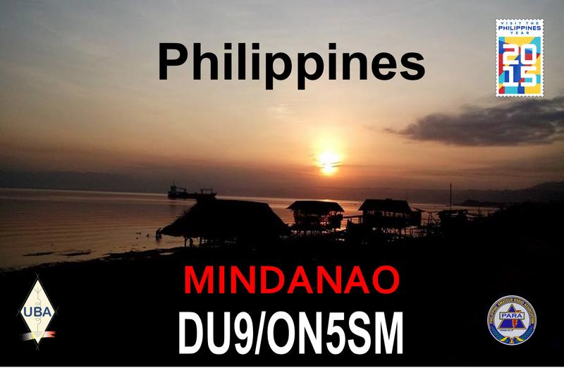 Mindanao Island DU9/ON5SM QSL Mindanao Island DU9/ON5SM QSL