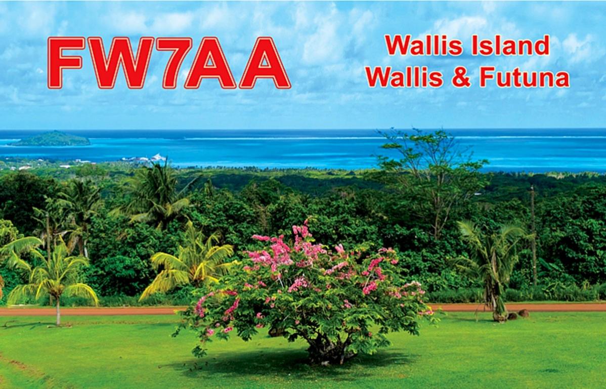 FW7AA Wallis and Futuna Islands QSL Card