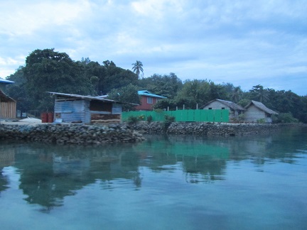 H44R Florida Islands Arriving in Tulaghi after sunset.