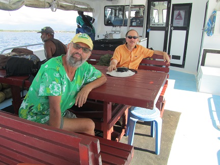 H44R/P Florida Islands VE3LYC DL2GAC. Leaving Tulaghi (with Bernhard).