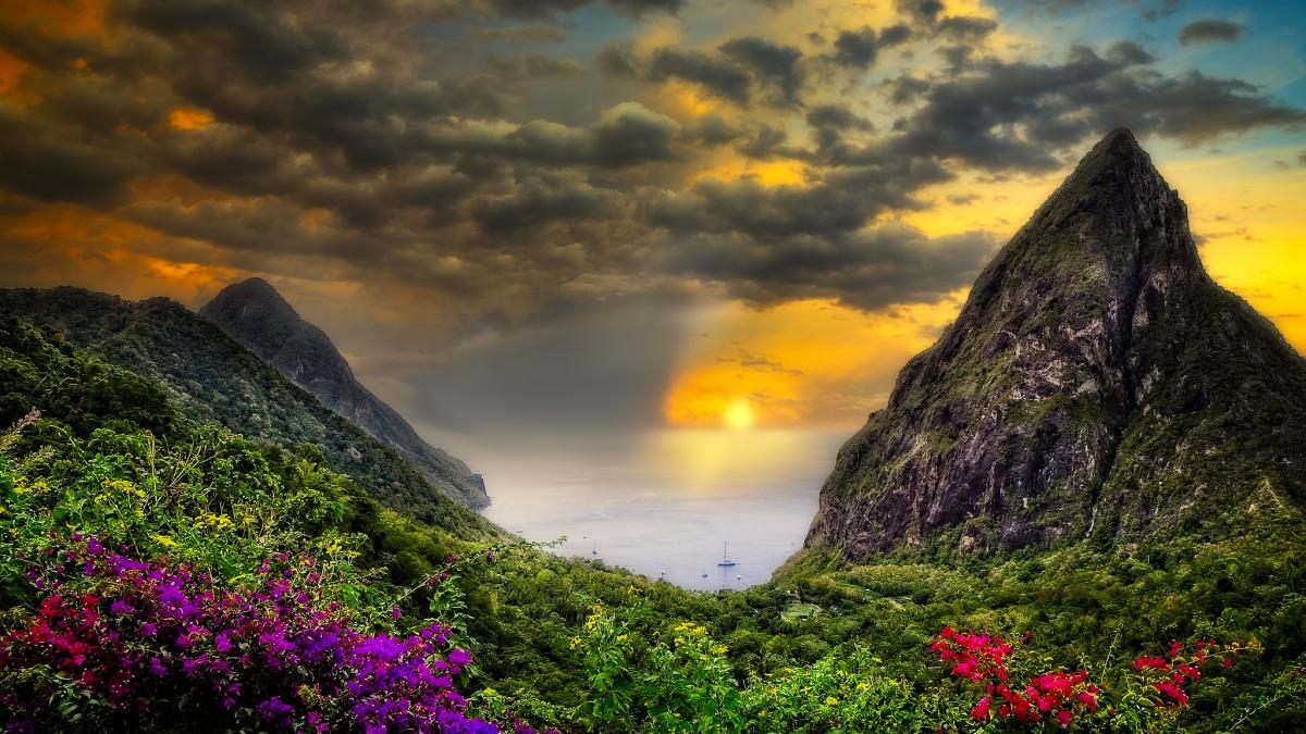 J68AG Saint Lucia Island Tourist attractions spot J68AG Saint Lucia Island Tourist attractions spot