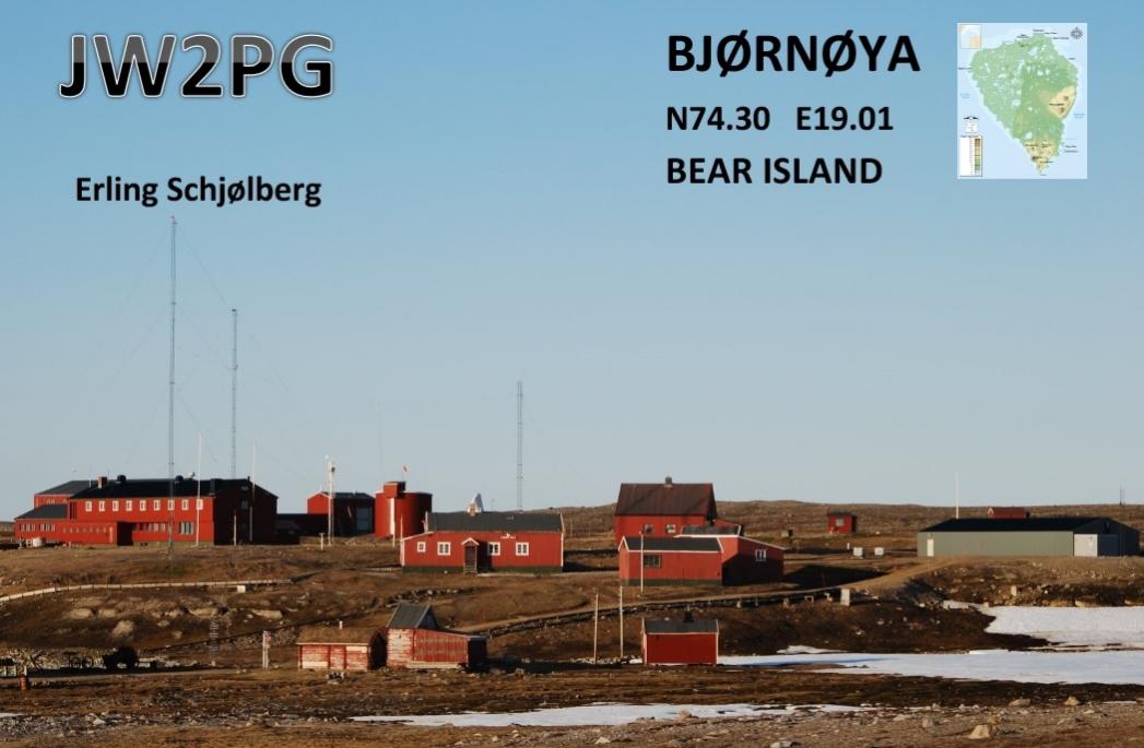 JW/LB2PG Bear Island QSL Card JW/LB2PG Bear Island QSL Card